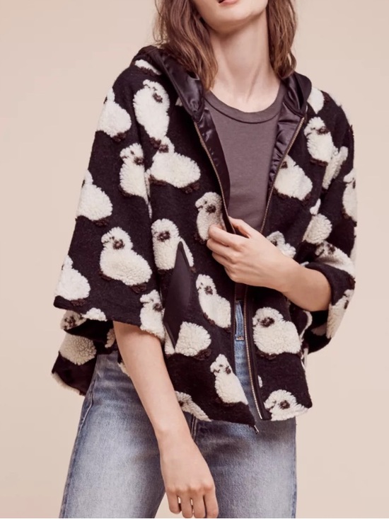 Eva Franco Jackets & Blazers - Eva Franco Hooded Lamb Cape size XS/S